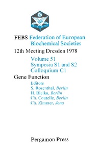Cover image: Gene Function 9780080231754