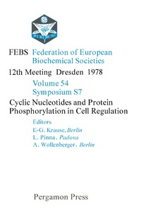 Cover image: Cyclic Nucleotides and Protein Phosphorylation in Cell Regulation 9780080231785