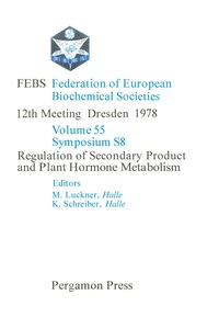 Imagen de portada: Regulation of Secondary Product and Plant Hormone Metabolism 9780080231792