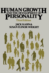 Cover image: Human Growth and the Development of Personality 3rd edition 9780080233833