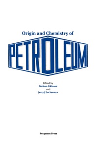 Cover image: Origin and Chemistry of Petroleum 9780080261799