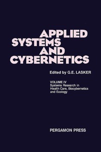 Titelbild: Systems Research in Health Care, Biocybernetics and Ecology 9780080272016