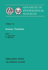 Imagen de portada: Sensory Functions: Proceedings of the 28th International Congress of Physiological Sciences, Budapest, 1980 9780080273372