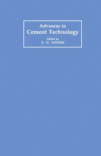 Imagen de portada: Advances in Cement Technology 9780080286709