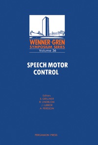 Titelbild: Speech Motor Control 9780080288925