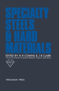 表紙画像: Specialty Steels and Hard Materials 9780080293585
