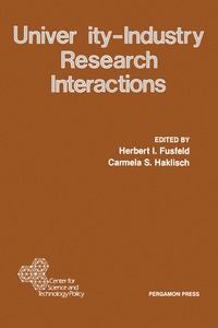 Cover image: University-Industry Research Interactions 9780080309873