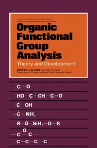 Cover image: Organic Functional Group Analysis 9780082034841