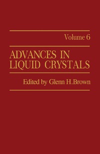 Imagen de portada: Advances in Liquid Crystals 9780120250066