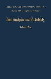 Imagen de portada: Real Analysis and Probability 9780120652013