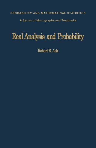 Cover image: Real Analysis and Probability 9780120652013