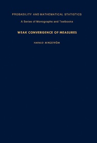 صورة الغلاف: Weak Convergence of Measures 9780120910809