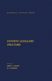 Cover image: Synthetic Modulated Structures 9780121704704