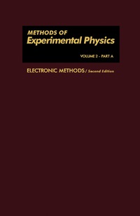Cover image: Electronic Methods 2nd edition 9780124760028