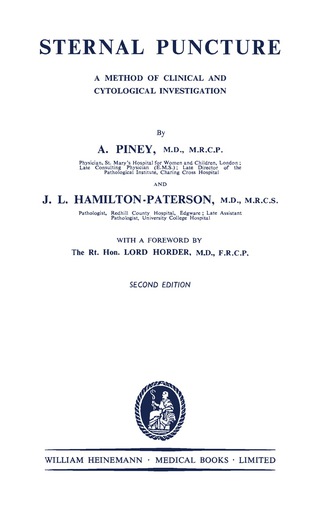 Cover image: Sternal Puncture 2nd edition 9781483166636