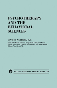Imagen de portada: Psychotherapy and the Behavioral Sciences 9781483166827