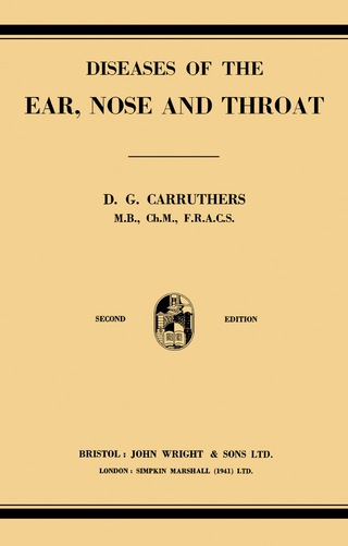Imagen de portada: Diseases of the Ear, Nose, and Throat 2nd edition 9781483167954