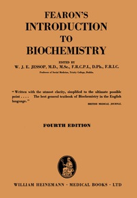 Imagen de portada: Fearon's Introduction to Biochemistry 4th edition 9781483168081