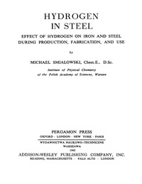 Cover image: Hydrogen in Steel 9780080096971