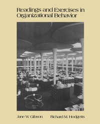 Omslagafbeelding: Readings and Exercises in Organizational Behavior 9780120547524