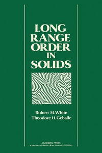 صورة الغلاف: Long Range Order in Solids 9780126077773