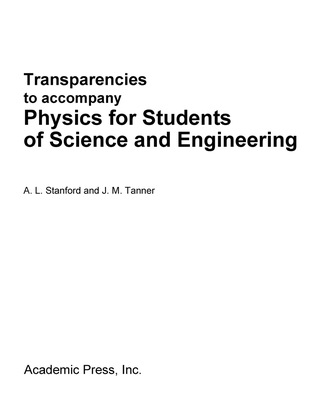 Imagen de portada: Physics for Students of Science and Engineering 9780126633832