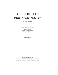 Cover image: Research in Protozoology 9780080118468
