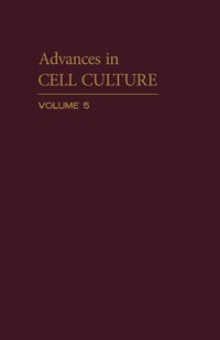 Cover image: Advances in Cell Culture 9780120079056
