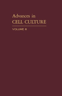 Omslagafbeelding: Advances in Cell Culture 9780120079063