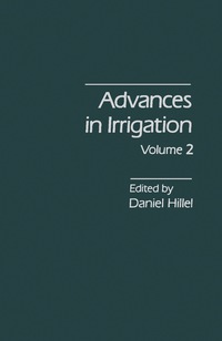 表紙画像: Advances in Irrigation 9780120243020