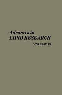 Omslagafbeelding: Advances in Lipid Research 9780120249138