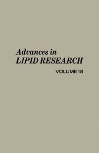 Imagen de portada: Advances in Lipid Research 9780120249183