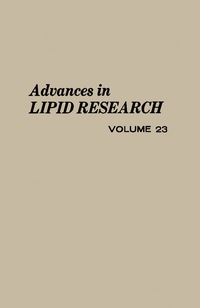 表紙画像: Advances in Lipid Research 9780120249237
