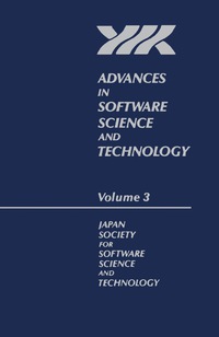 表紙画像: Advances in Software Science and Technology 9780120371037