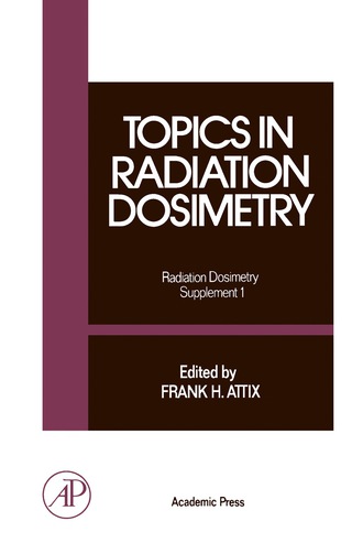 Cover image: Topics in Radiation Dosimetry 9780120665013