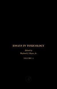 Cover image: Essays in Toxicology 9780121076047
