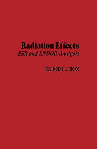 Cover image: Radiation Effects 9780121211509