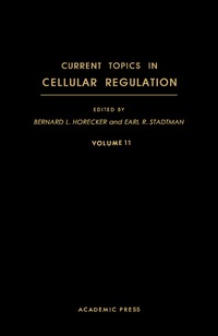 Imagen de portada: Current Topics in Cellular Regulation 9780121528119