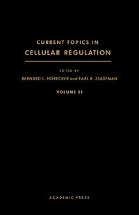 Titelbild: Current Topics in Cellular Regulation 9780121528218