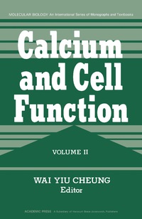 Cover image: Calcium and Cell Function 9780121714024
