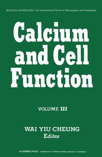 Titelbild: Calcium and Cell Function 9780121714031