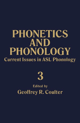 Cover image: Current Issues in ASL Phonology 9780121932701