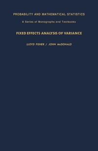 صورة الغلاف: Fixed Effects Analysis of Variance 9780122573507