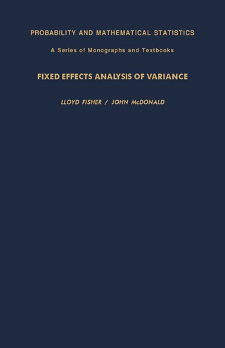 Cover image: Fixed Effects Analysis of Variance 9780122573507