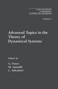 Immagine di copertina: Advanced Topics in the Theory of Dynamical Systems 9780122699900