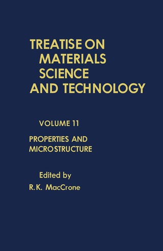 Cover image: Properties and Microstructure 9780123418111