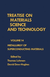 Imagen de portada: Metallurgy of Superconducting Materials 9780123418142