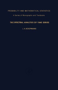 Titelbild: The Spectral Analysis of Time Series 9780124192508