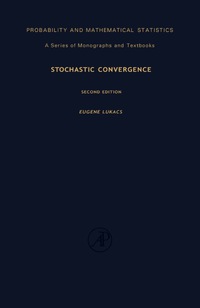 Cover image: Stochastic Convergence 2nd edition 9780124598607