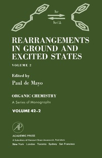 Titelbild: Rearrangements in Ground and Excited States 9780124813021
